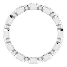 Load image into Gallery viewer, Platinum 5/8 CTW Diamond Eternity Band

