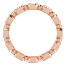 Load image into Gallery viewer, 14K Rose 5/8 CTW Diamond Eternity Band

