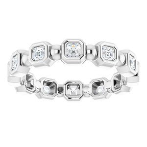 14K White 5/8 CTW Diamond Eternity Band