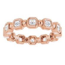 Load image into Gallery viewer, 14K Rose 5/8 CTW Diamond Eternity Band
