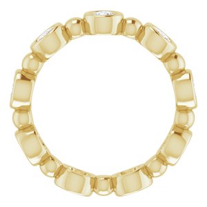 14K Yellow 9/10 CTW Diamond Eternity Band