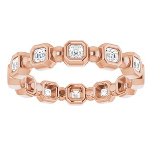 14K Rose 5/8 CTW Diamond Eternity Band