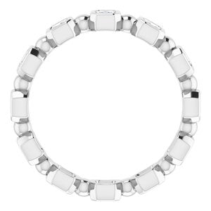 Bracelet d'éternité en diamant 14K blanc 5/8 CTW