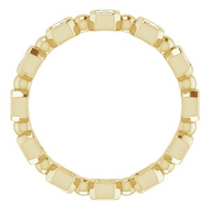 14K Yellow 5/8 CTW Diamond Eternity Band