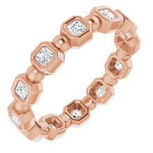 Load image into Gallery viewer, 14K Rose 5/8 CTW Diamond Eternity Band
