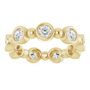 14K Yellow 9/10 CTW Diamond Eternity Band