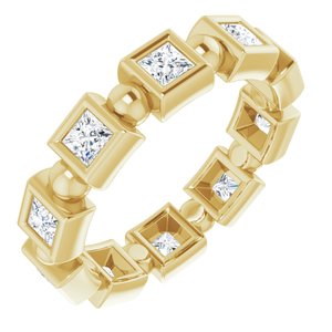 Bracelet d'éternité diamant 14 carats jaune 9/10 CTW