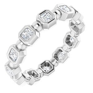 14K White 5/8 CTW Diamond Eternity Band