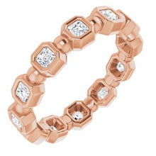 Load image into Gallery viewer, 14K Rose 5/8 CTW Diamond Eternity Band
