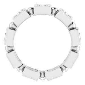 Bracelet d'éternité en platine 4 3/8 CTW Diamond