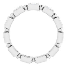 Load image into Gallery viewer, Platinum 3/4 CTW Diamond Eternity Band
