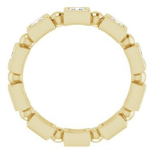 Charger l&#39;image dans la galerie, Bracelet d&#39;éternité diamant 14 carats jaune 9/10 CTW
