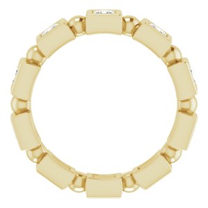 Bracelet d'éternité diamant 14 carats jaune 9/10 CTW