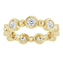 Load image into Gallery viewer, 14K Yellow 9/10 CTW Diamond Eternity Band
