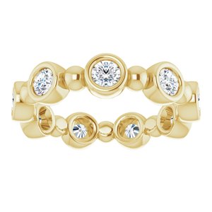 14K Yellow 9/10 CTW Diamond Eternity Band