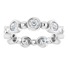 Load image into Gallery viewer, 14K White 9/10 CTW Diamond Eternity Band
