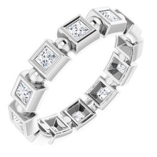 Load image into Gallery viewer, 14K White 7/8 CTW Diamond Eternity Band
