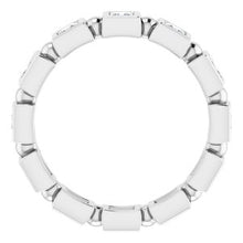 Load image into Gallery viewer, 14K White 7/8 CTW Diamond Eternity Band

