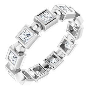 Bracelet d'éternité en platine 5/8 CTW avec diamants
