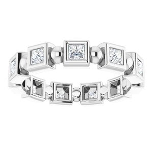 Bracelet d'éternité en platine 5/8 CTW avec diamants