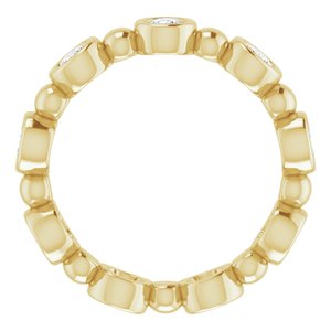 Bracelet d'éternité en diamant 14K jaune 1 CTW