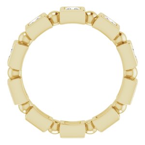 Bracelet d'éternité en diamant 14K jaune 1 CTW