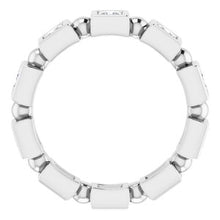 Load image into Gallery viewer, 14K White 9/10 CTW Diamond Eternity Band
