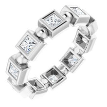 Load image into Gallery viewer, Platinum 9/10 CTW Diamond Eternity Band
