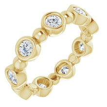 Charger l&#39;image dans la galerie, Bracelet d&#39;éternité en diamant 14K jaune 1 CTW
