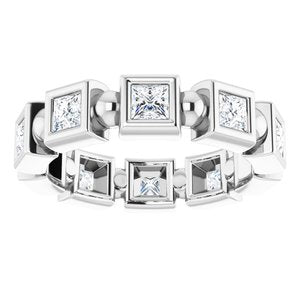 Bracelet d'éternité en diamant 14K blanc 1 CTW