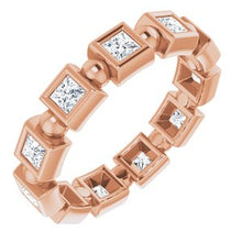 Charger l&#39;image dans la galerie, 14K Rose 1 CTW Diamond Eternity Band
