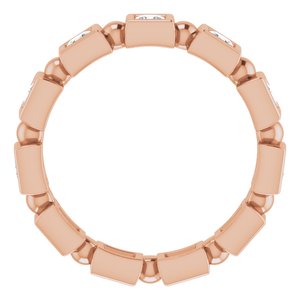 14K Rose 1 CTW Diamond Eternity Band