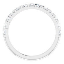 Charger l&#39;image dans la galerie, Jonc anniversaire platine 5/8 CTW Diamond
