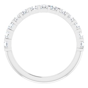 Jonc anniversaire platine 5/8 CTW Diamond