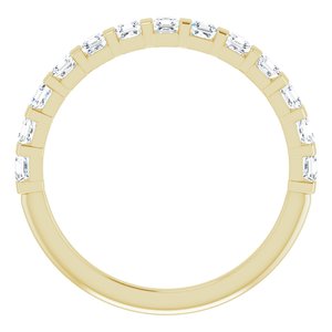 Bande d'anniversaire en diamant 14K jaune 5/8 CTW