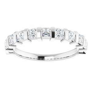 14K White 1 CTW Diamond Anniversary Band