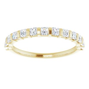 Bande d'anniversaire en diamant 14K jaune 5/8 CTW