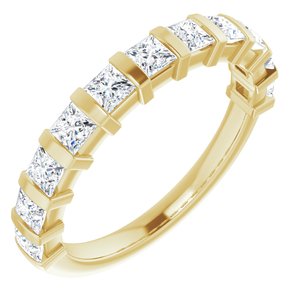 Jonc anniversaire en diamant 14K jaune 1 CTW