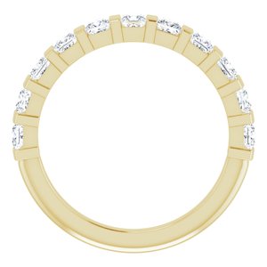 Jonc anniversaire en diamant 14K jaune 1 CTW