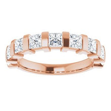 Load image into Gallery viewer, 14K Rose 1 3/8 CTW Diamond Anniversary Band
