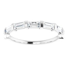 Charger l&#39;image dans la galerie, Jonc anniversaire platine 9/10 CTW Diamond
