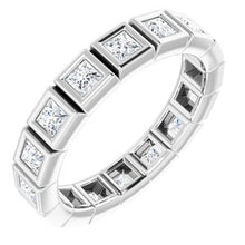 Load image into Gallery viewer, 14K White 9/10 CTW Diamond Eternity Band
