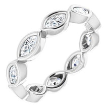 Load image into Gallery viewer, Platinum 3/4 CTW Diamond Eternity Band
