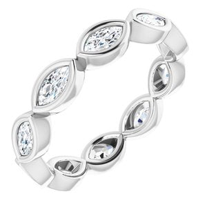 Platinum 3/4 CTW Diamond Eternity Band