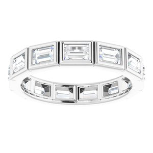 Bracelet d'éternité en diamant 14K blanc 1 1/4 CTW