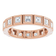 Load image into Gallery viewer, 14K Rose 1 1/8 CTW Diamond Eternity Band
