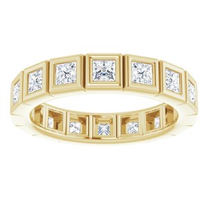 Bracelet d'éternité en diamant 14K jaune 1 1/8 CTW
