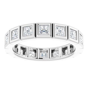 Bracelet d'éternité en diamant 14K blanc 1 1/8 CTW