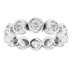 Bracelet éternité diamant 14K blanc 1 1/5 CTW