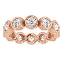 Load image into Gallery viewer, 14K Rose 1 1/5 CTW Diamond Eternity Band
